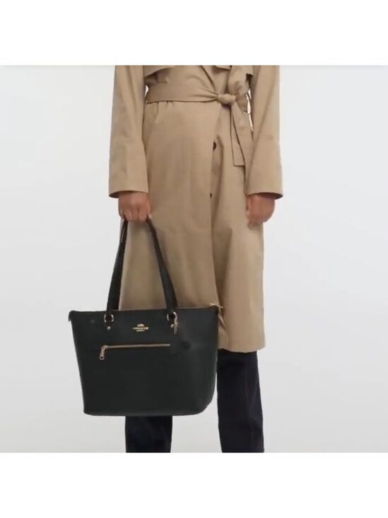 Coach Handbags - NWT Coach Purse Gallery Tote‎ Signature Canvas/brown color